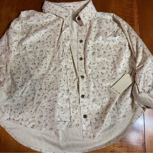 Love Notes Cream Floral Button Down Shirt